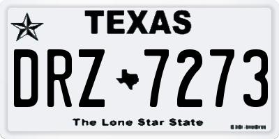 TX license plate DRZ7273