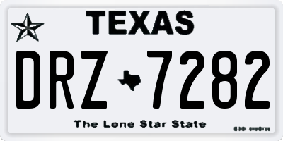 TX license plate DRZ7282