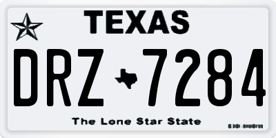 TX license plate DRZ7284