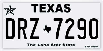TX license plate DRZ7290
