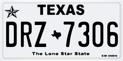 TX license plate DRZ7306