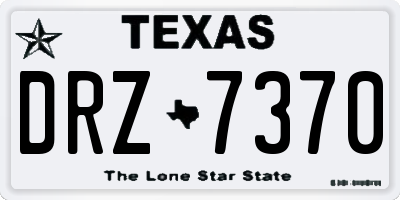 TX license plate DRZ7370