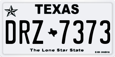 TX license plate DRZ7373