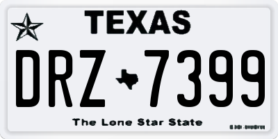 TX license plate DRZ7399