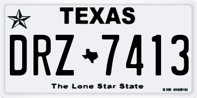 TX license plate DRZ7413