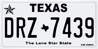 TX license plate DRZ7439