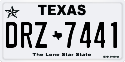 TX license plate DRZ7441