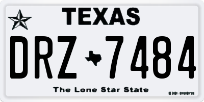TX license plate DRZ7484