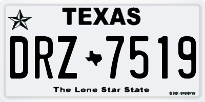 TX license plate DRZ7519