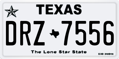 TX license plate DRZ7556