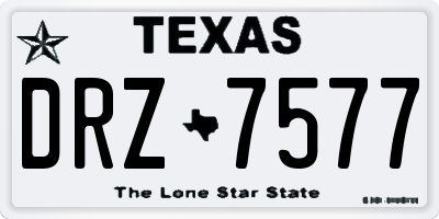 TX license plate DRZ7577