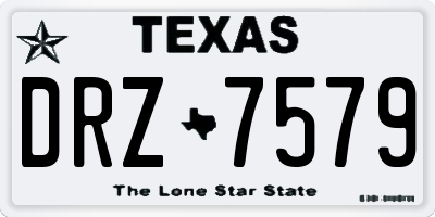 TX license plate DRZ7579