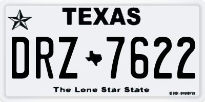 TX license plate DRZ7622