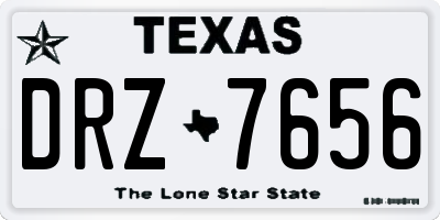 TX license plate DRZ7656