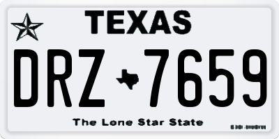 TX license plate DRZ7659