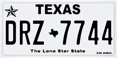TX license plate DRZ7744