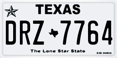 TX license plate DRZ7764