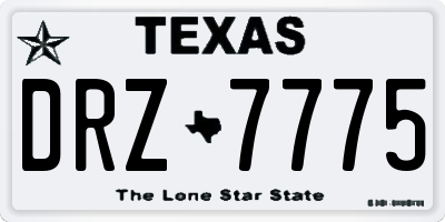 TX license plate DRZ7775