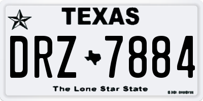 TX license plate DRZ7884