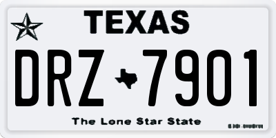 TX license plate DRZ7901