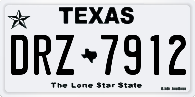 TX license plate DRZ7912