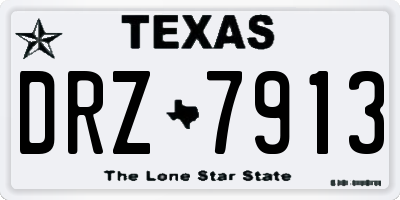 TX license plate DRZ7913