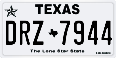 TX license plate DRZ7944