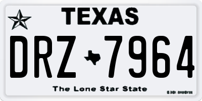 TX license plate DRZ7964