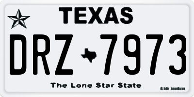 TX license plate DRZ7973