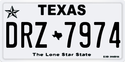 TX license plate DRZ7974