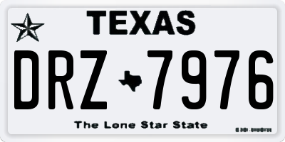 TX license plate DRZ7976