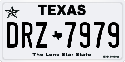 TX license plate DRZ7979