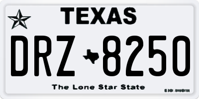TX license plate DRZ8250
