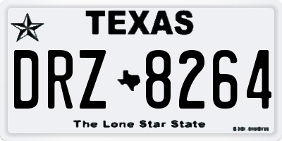 TX license plate DRZ8264