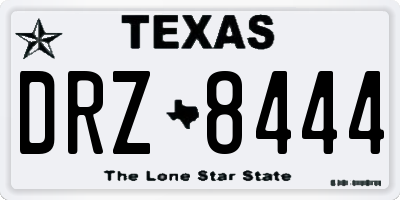 TX license plate DRZ8444