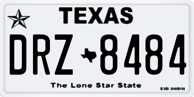 TX license plate DRZ8484