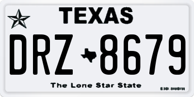TX license plate DRZ8679