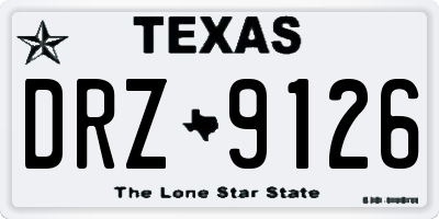 TX license plate DRZ9126