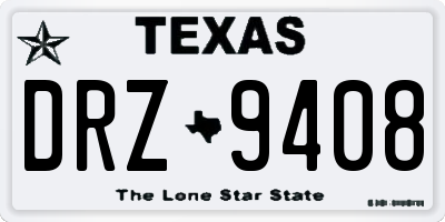TX license plate DRZ9408