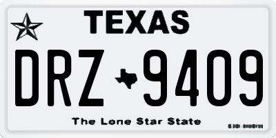 TX license plate DRZ9409