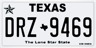 TX license plate DRZ9469