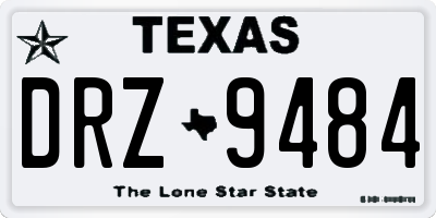 TX license plate DRZ9484