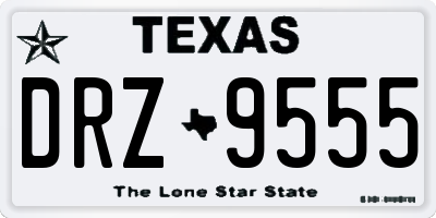 TX license plate DRZ9555