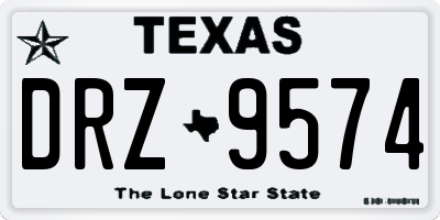 TX license plate DRZ9574