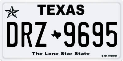 TX license plate DRZ9695