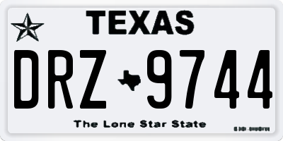TX license plate DRZ9744