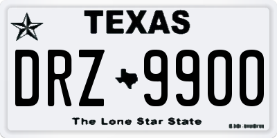 TX license plate DRZ9900