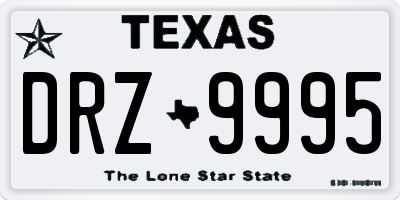 TX license plate DRZ9995