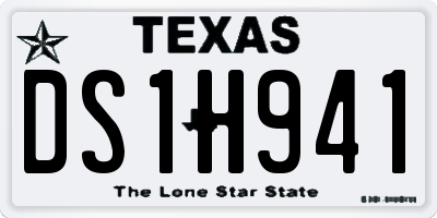 TX license plate DS1H941