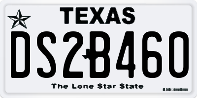 TX license plate DS2B460